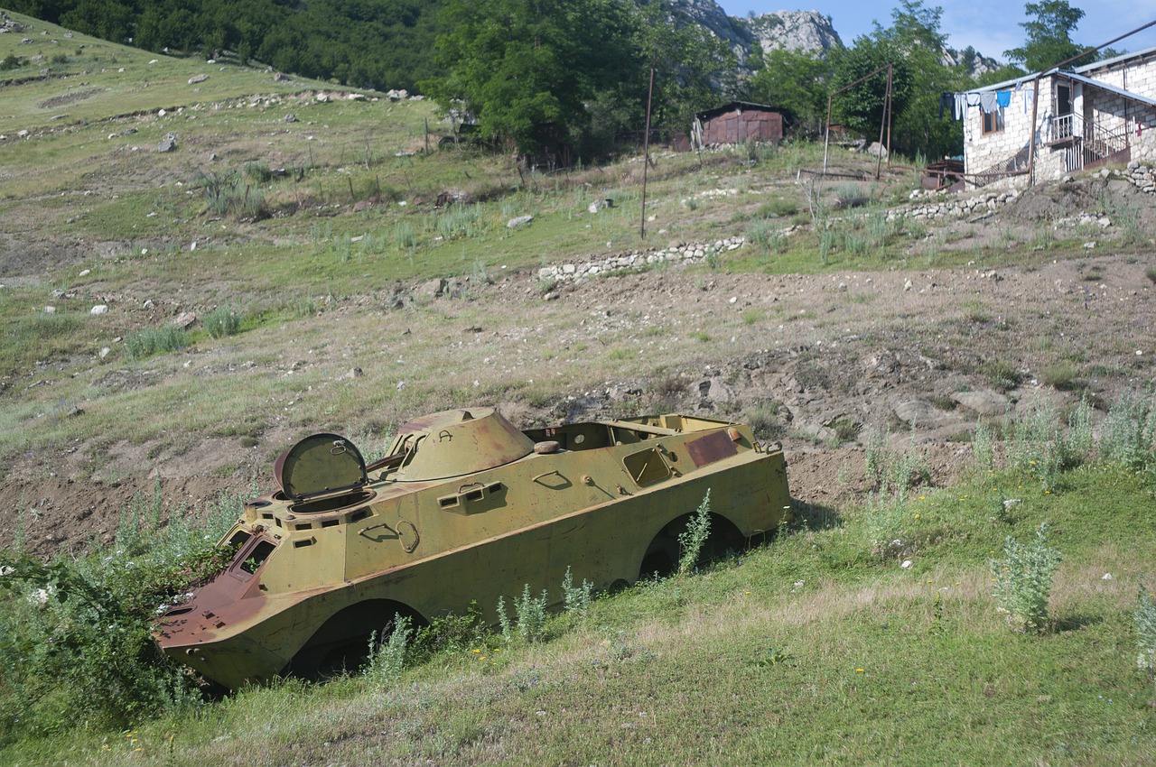 Armenesch Krichsgefaangener am Aserbaidschan